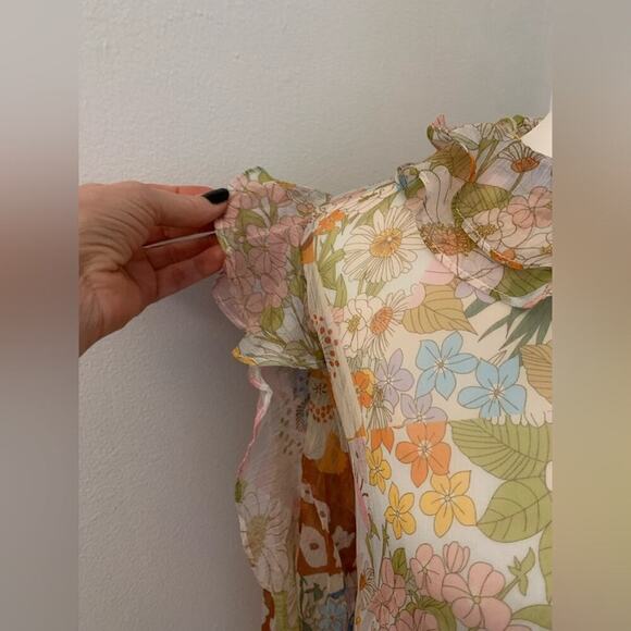 NWT Beulah floral blouse ruffled and romantic various sizes 💝 - Picture 10 of 15